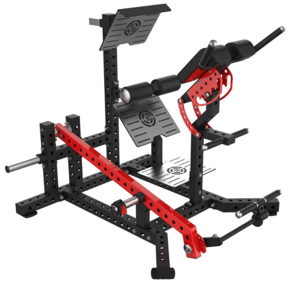 Home Gym Hip Thrust Machine - เครื่องบริหารกล้ามเนื้อสะโพกแบบแผ่นเหล็กปรับน้ำหนักได้ สำหรับยิมและฟิตเนสที่บ้าน อุปกรณ์ฝึกความแข็งแรงสำหรับการเพาะกาย
