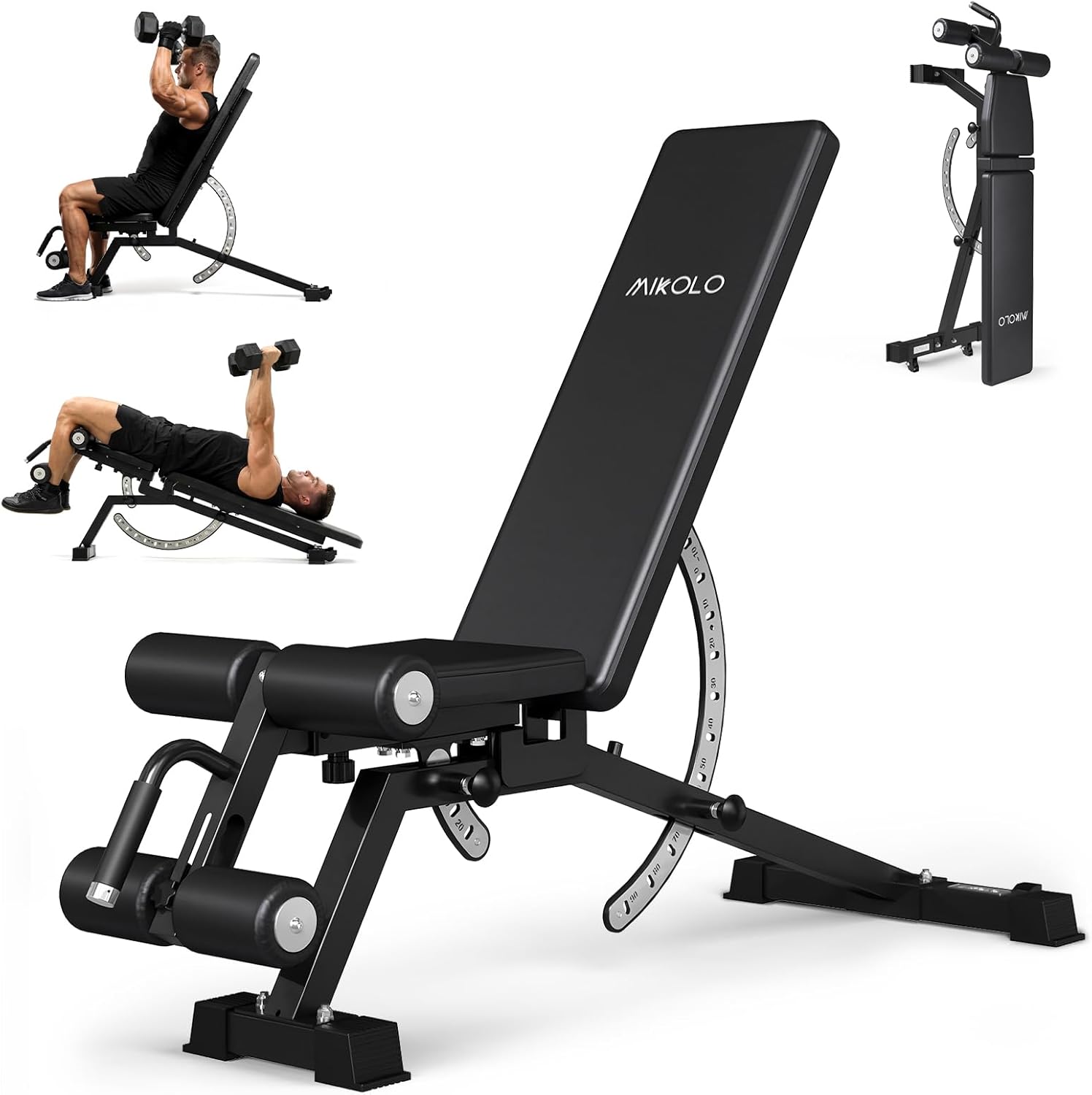 Home Gym Leg - ม้านั่งยกน้ำหนักสำหรับยิมที่บ้าน - วัสดุเหล็ก สีดำ รับน้ำหนักได้ 1200