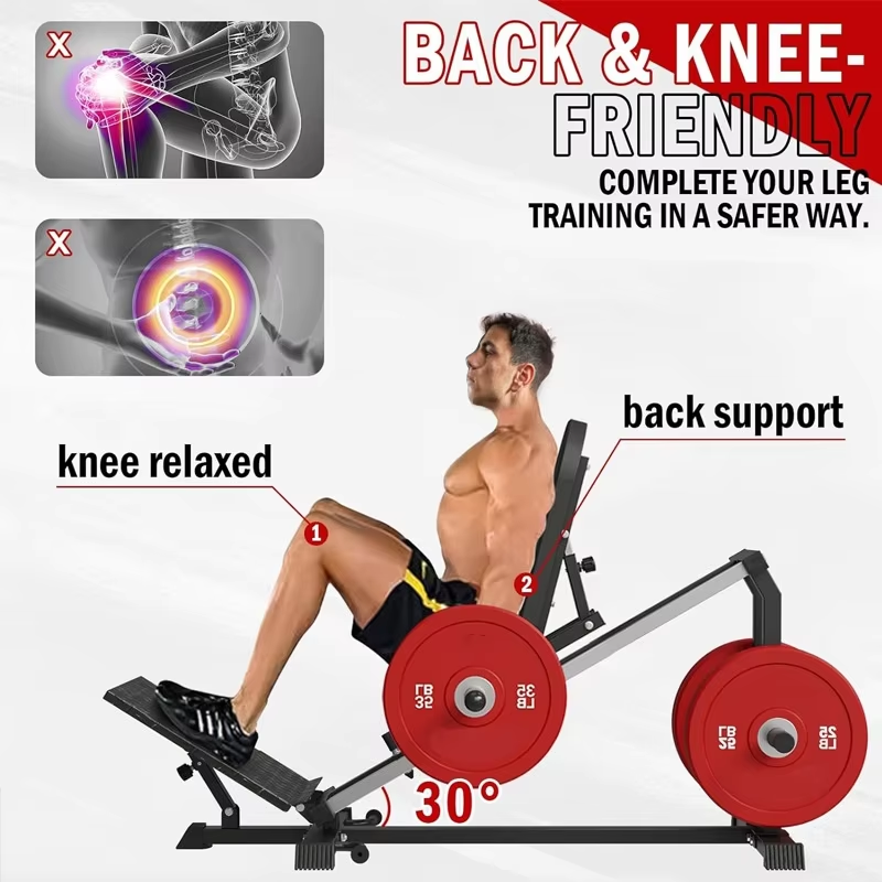 Home Gym Hip Thrust Machine - เครื่องบริหารกล้ามเนื้อก้น 2-in-1 แบบ Reverse Pedal สำหรับออกกำลังกายที่บ้าน