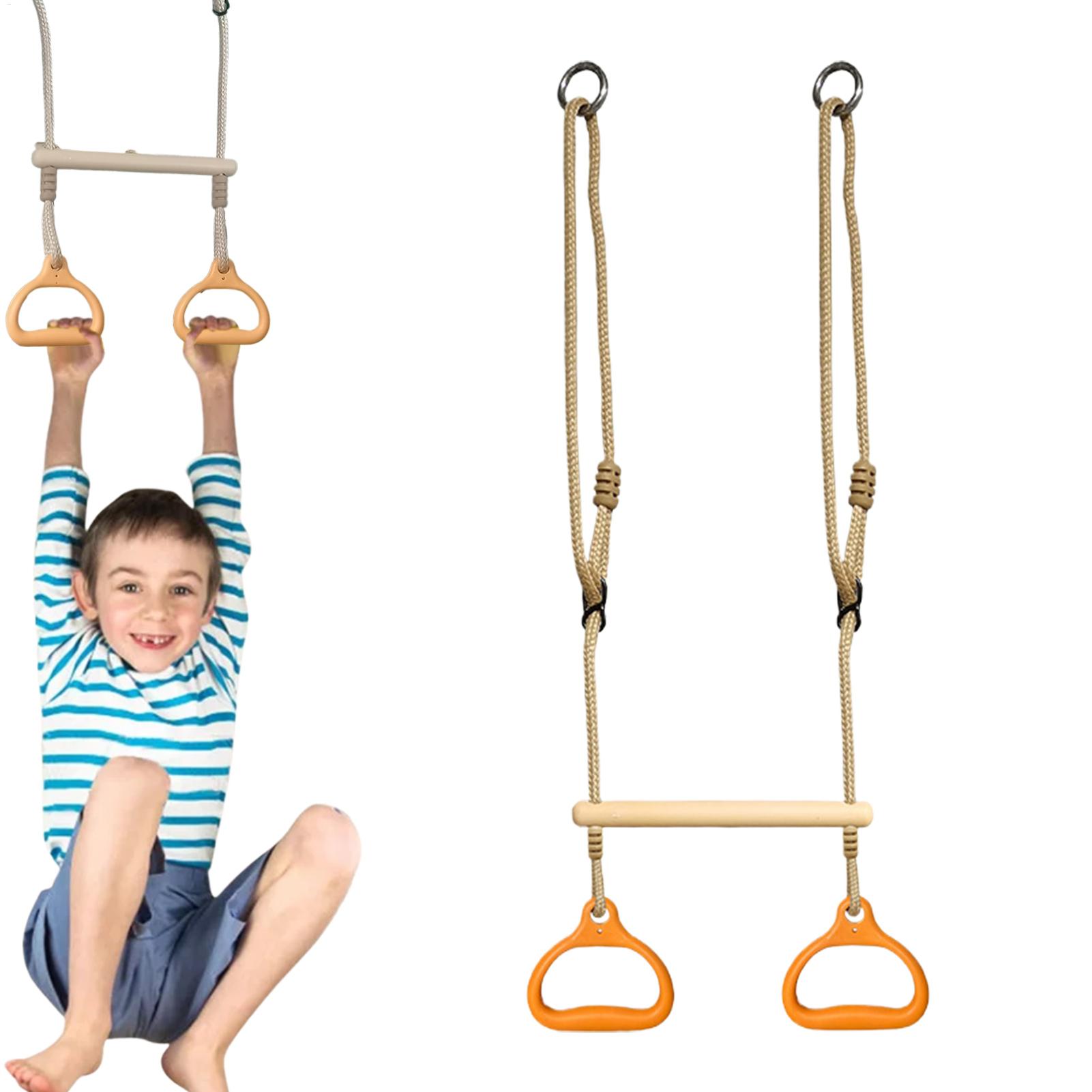 Home Gym Installation - อุปกรณ์สนามเด็กเล่นแทรปีซสวิงบาร์ ห่วงบาร์ เกมเสริมพัฒนาการตามหลักสรีรศาสตร์ ติดตั้งง่าย สำหรับเด็ก เล่นสนุกในร่มและสนามหลังบ้าน