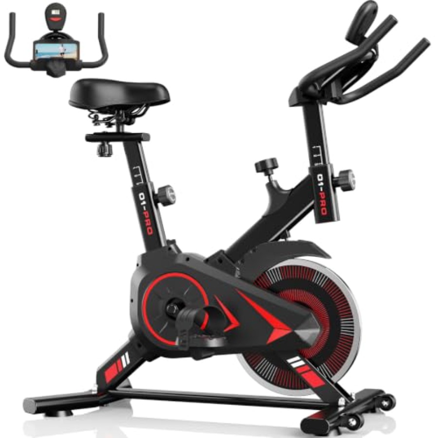 Home Gym Leg - จักรยานออกกำลังกายสำหรับใช้ในบ้าน รองรับน้ำหนักได้ 350 ปอนด์ โครงเหล็ก สีดำ