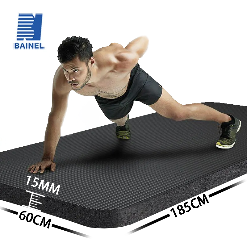 Home Gym Furniture - เสื่อโยคะหนา15มม. กันลื่นสำหรับผู้ชายและผู้หญิงเสื่อโยคะนุ่มใส่ออกกำลังกายในครัวเรือนเสื่อโยคะ