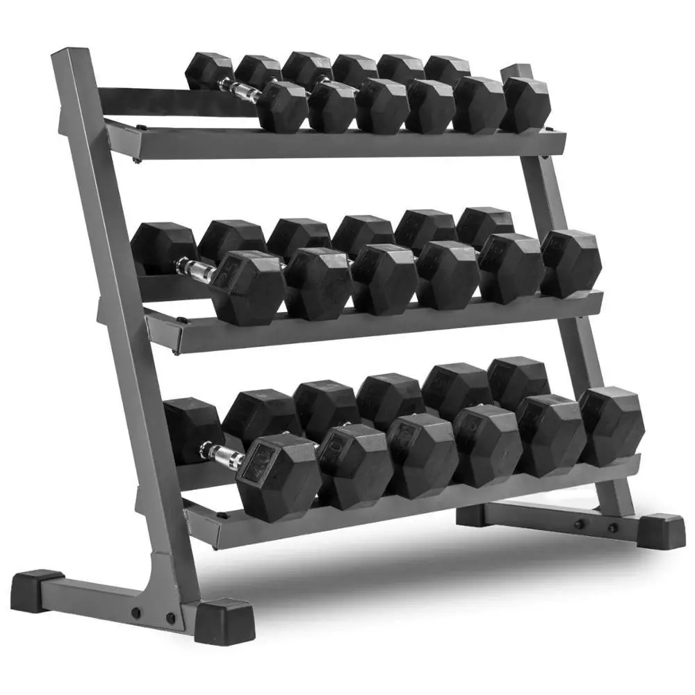 ดัมเบลหุ้มยางรูปหกเหลี่ยมแบบให - Hex Dumbbell Set บทวิจารณ์และราคา