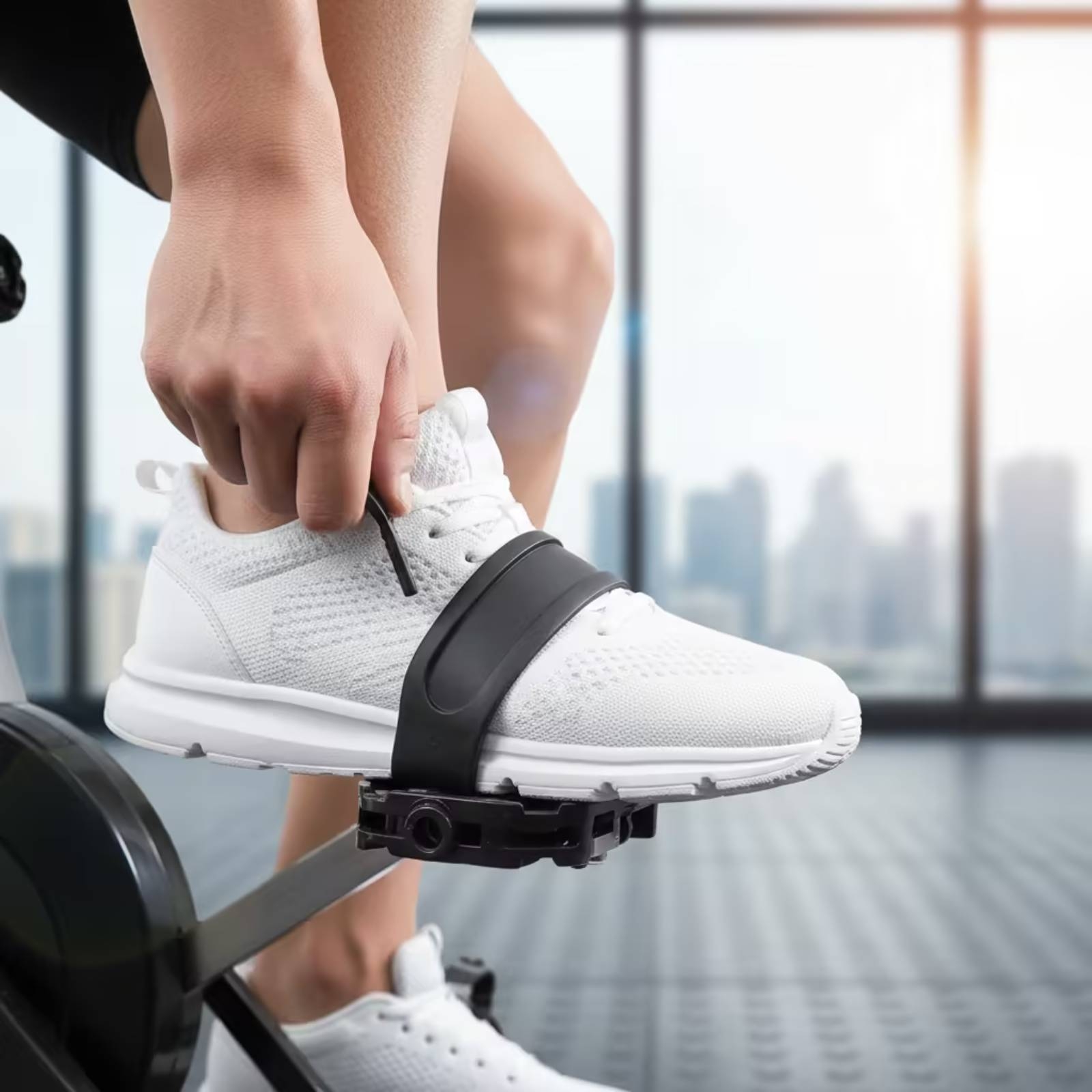 สายรัดสำหรับแป้นเหยียบจักรยานอ - Home Gym Installation บทวิจารณ์และราคา