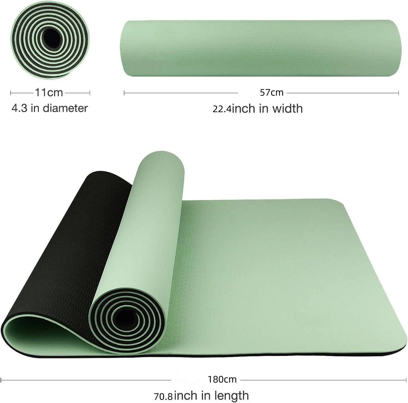 เสื่อโยคะ TPE เป็นมิตรกับสิ่งแ - Home Gym Furniture บทวิจารณ์และราคา