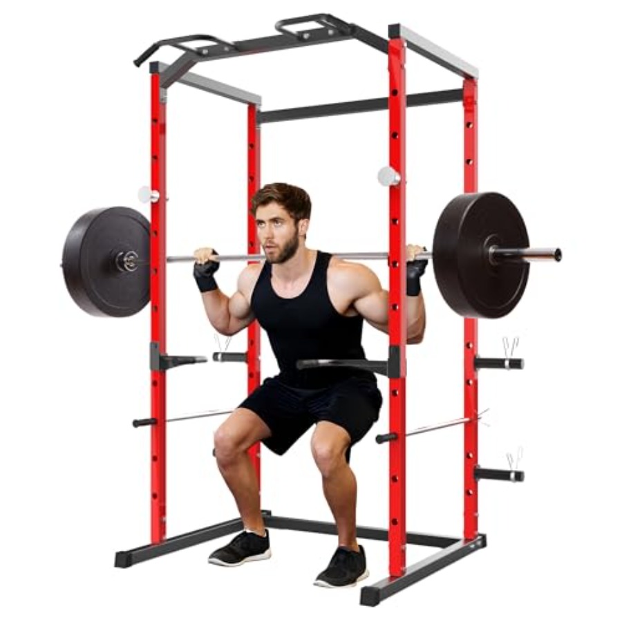 กรงยกน้ำหนักแบบ Heavy-Duty พร้ - Squat Rack Power บทวิจารณ์และราคา