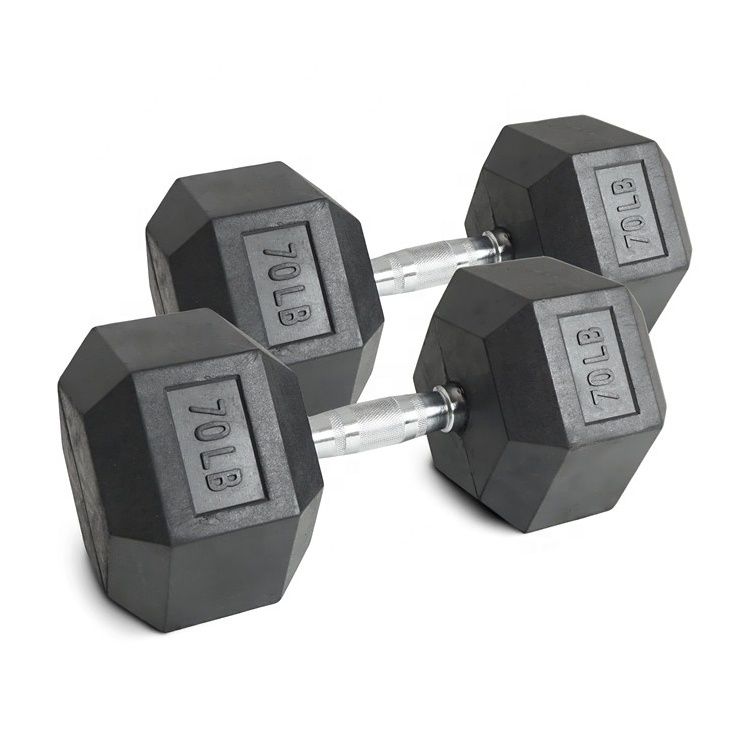 ชุดดัมเบลหกเหลี่ยมยาง 70 ปอนด์ - Hex Dumbbell Set บทวิจารณ์และราคา
