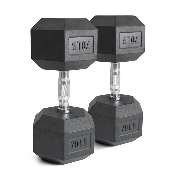 ชุดดัมเบลหกเหลี่ยมยาง 70 ปอนด์ - Hex Dumbbell Set บทวิจารณ์และราคา