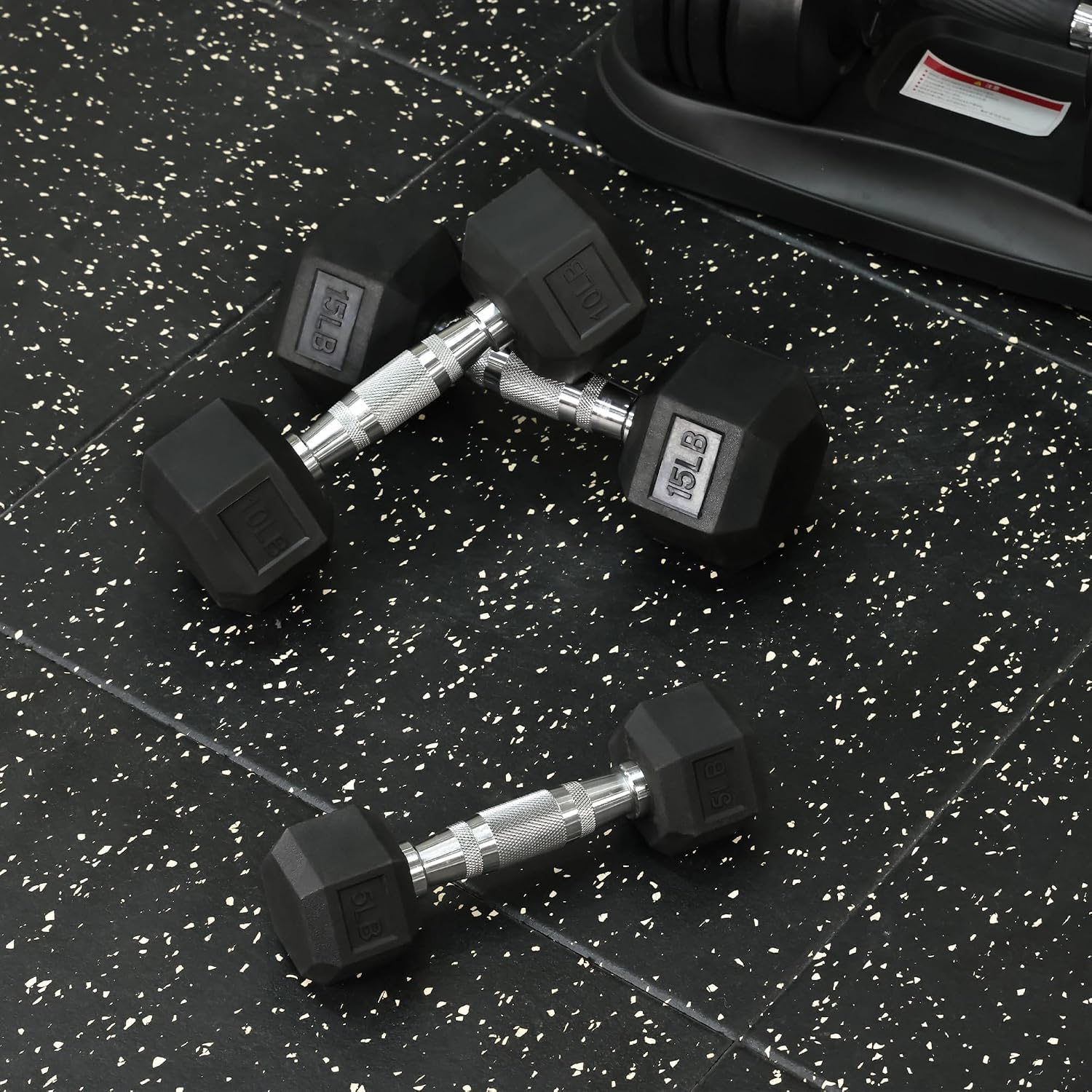 ดัมเบลหุ้มยางทรงหกเหลี่ยมพร้อม - Hex Dumbbell Set บทวิจารณ์และราคา