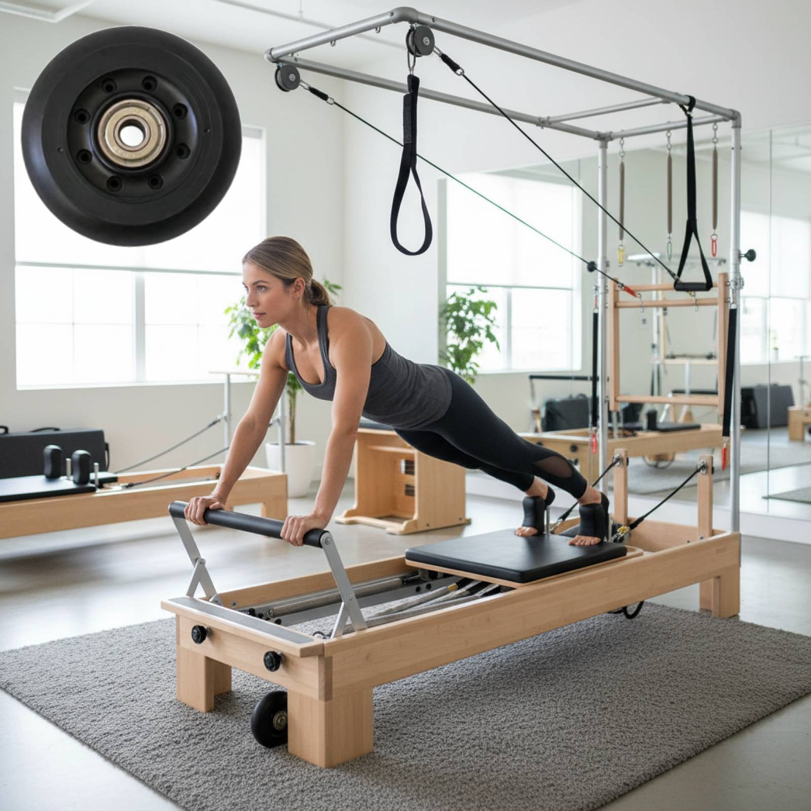 ล้อพิลาทิส รีฟอร์เมอร์ สีดำ สำ - Home Gym Installation บทวิจารณ์และราคา