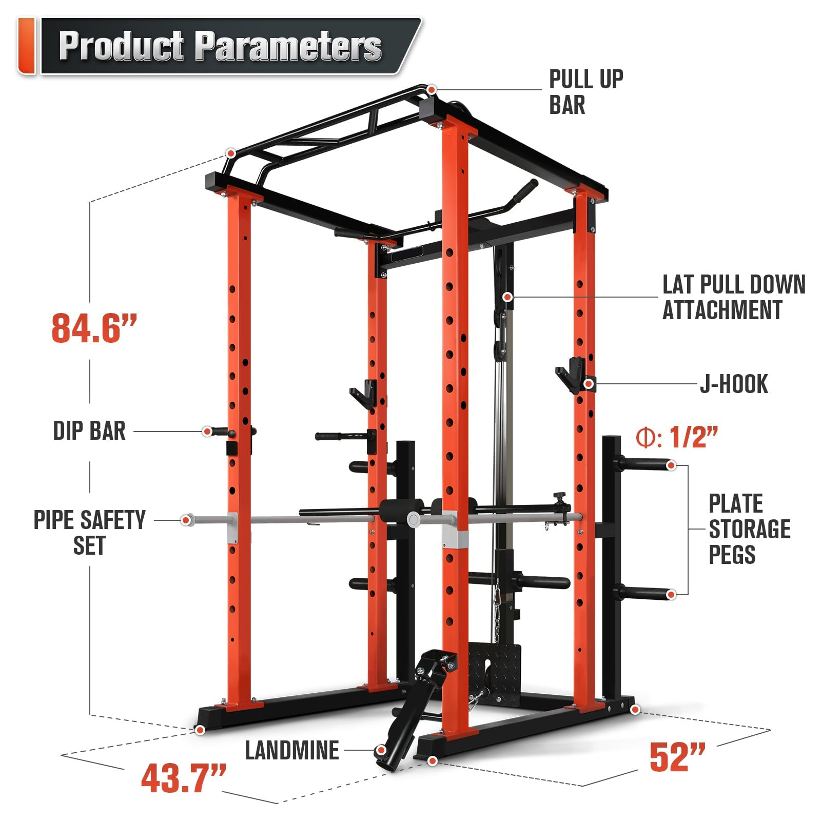 เครื่องออกกำลังกายแบบมัลติฟังก - Squat Rack Power บทวิจารณ์และราคา