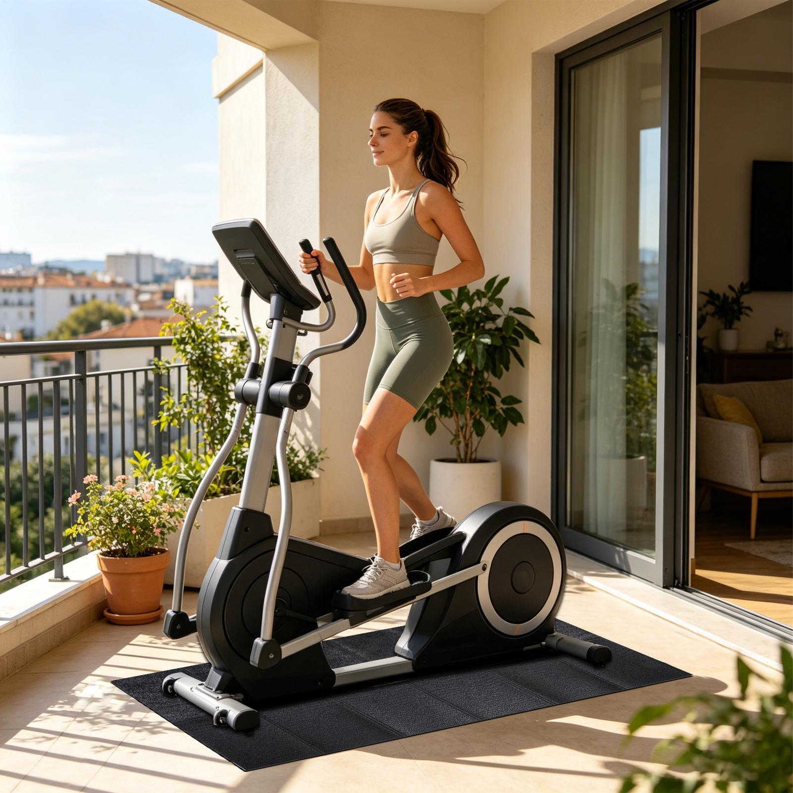 แผ่นรองลู่วิ่งไฟฟ้าแบบหนา กันน - Home Gym Leg บทวิจารณ์และราคา