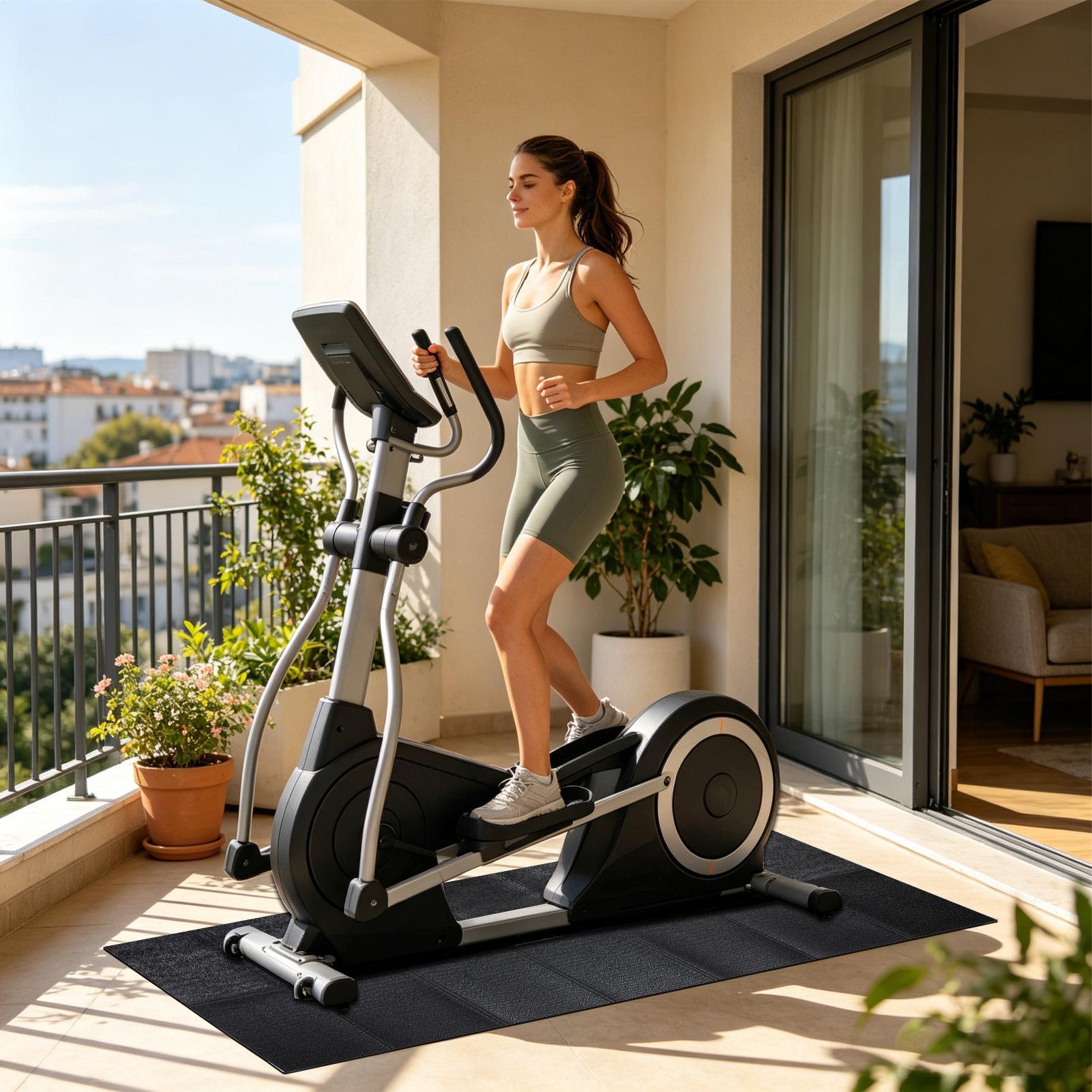 แผ่นรองพื้นลู่วิ่งไฟฟ้ากันลื่น - Home Gym Leg บทวิจารณ์และราคา